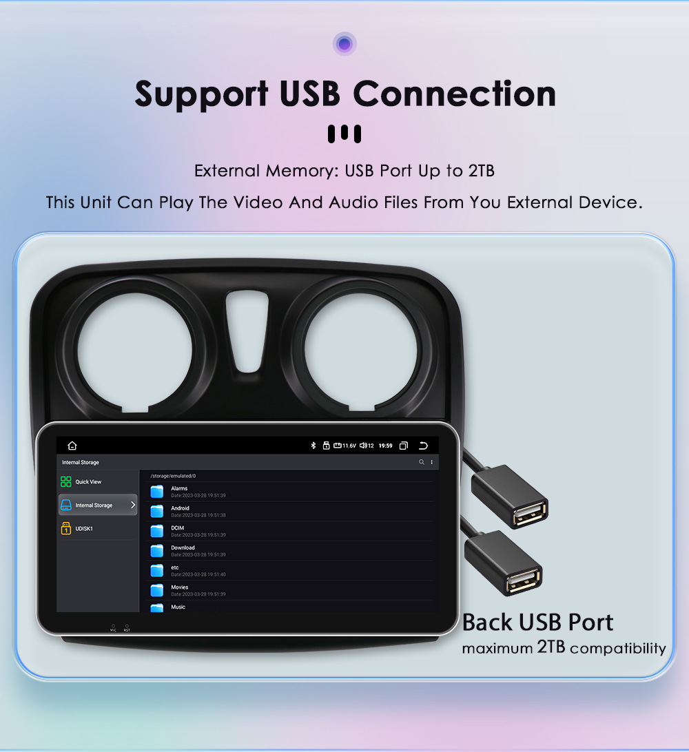 Suitable for 12-19 Renault Logan/Dacia Central Control Large Screen Android Large Screen Reversing Image Navigation Gps