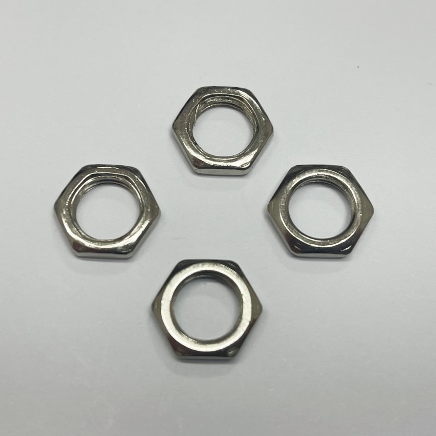 厂家产销电子连接器用灯饰螺母六角细牙薄螺母M10-P1.0*14*3.0