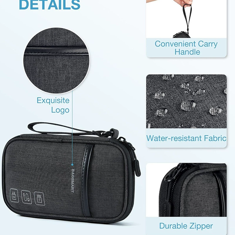 Big electronic storage bag, cable for traveling, handheld storage box, Amazon, custom-made