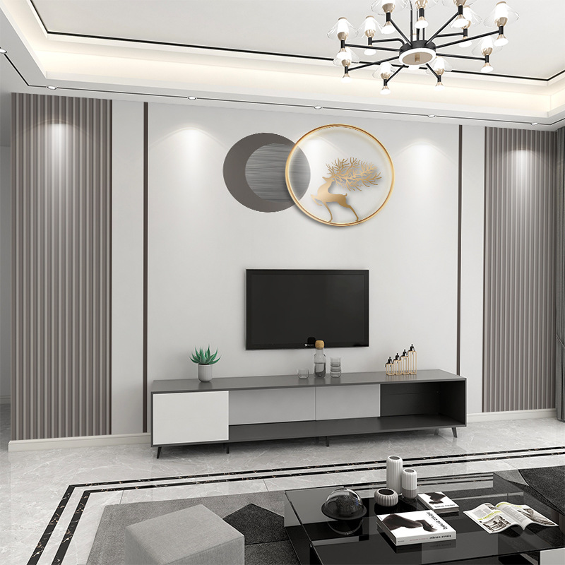 墙纸3d立体现代简约轻奢电视背景墙壁纸客厅壁布卧室墙布壁画