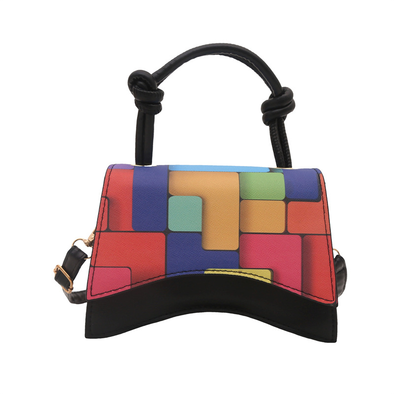 2024 invierno nuevo estilo coreano macarón bolso de hombro color de choque bolso de mano de textura casual bolso de mujer