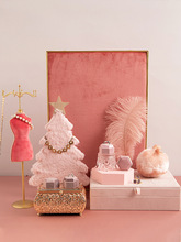 戒指托首饰盒梳妆台首饰架创意摆件绒布人形模特项链收纳展示架子