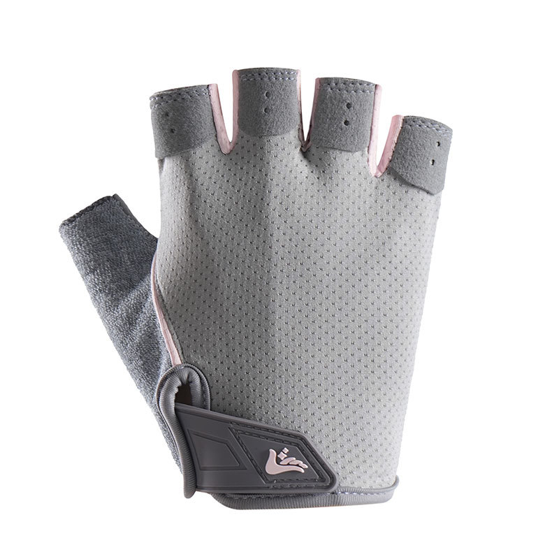 Guantes de gimnasio para hombres y mujeres delgados tela de malla transpirable al aire libre anti-deslizante desgaste de medio dedo guantes de bicicleta deportiva