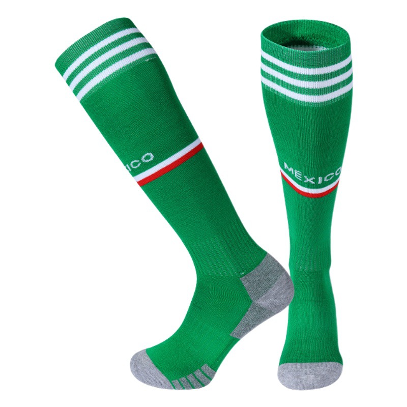 Calcetines de Fútbol 2223, Calcetines Deportivos de la Copa Mundial, Barcelona/Real Madrid/Dortmund/Mancity, Parte Inferior de Toalla, Antideslizantes