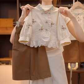 女童春秋季花边套装2026少女孩两件套阔腿裤儿童织里童装一件代发