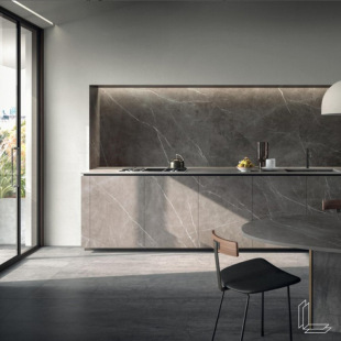 Italian Imported Lamina Turkish Gray Slate 1.2* 2.7m Wall and Floor Ceramic Home Tiles