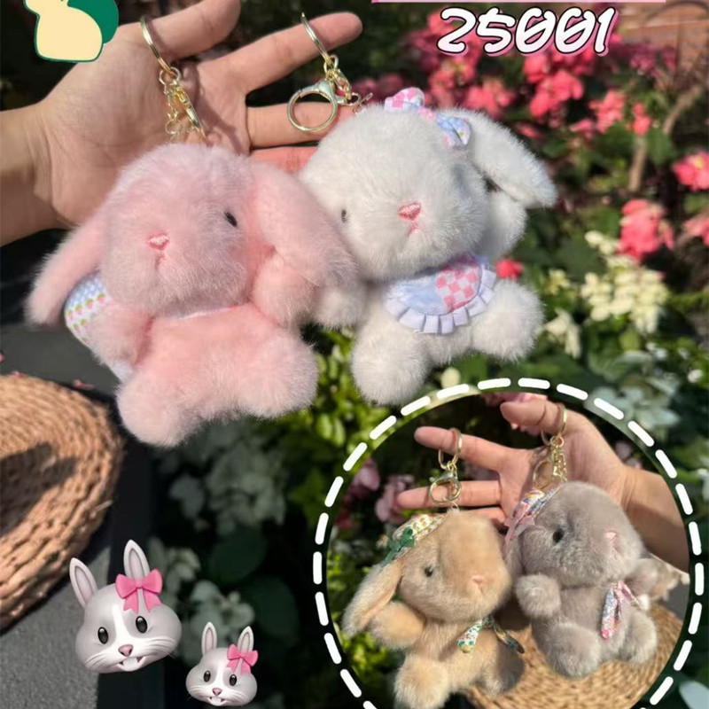 甘い香りの漢服ウサギぬいぐるみキーホルダーかわいい垂れ耳ウサギ人形バックパックペンダント高級人形|undefined