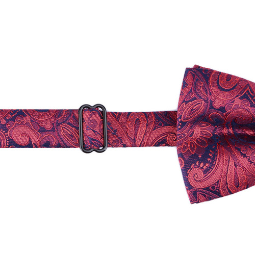 Men's formal business bow tie with diamond accents—stylish red and black Korean-style bow ties for grooms, wedding guests, and best men