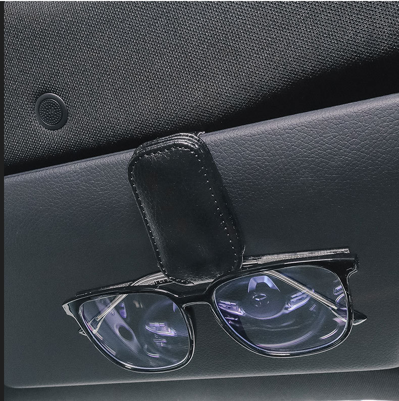 Car glasses clip sunglasses holder glasses case bag car sun visor storage clip car glasses clip multi-function