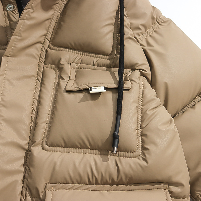 Varm vinterjacka för barn med huva och bomullsfoder_voghion.com