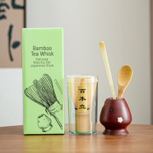 跨境新款日式抹茶器套装百本立打蛋器工具茶筅茶刷宋代点茶用具