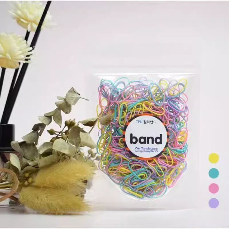 Los niños y los adultos no dañan el cabello, bolsas gruesas de alta elasticidad, bandas de goma pequeñas, bandas de goma para atar el cabello, bandas de goma de color pequeñas
