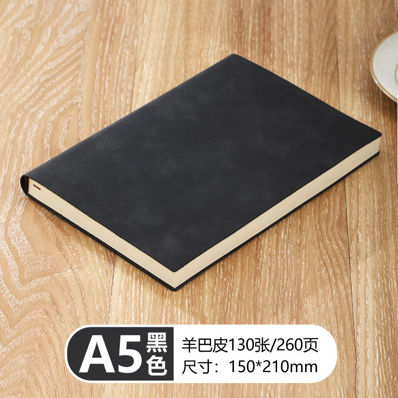 Cuaderno A5, cuaderno grueso personalizado de piel de oveja, cuaderno de piel de oveja suave, bloc de notas de negocios A6 grueso, cuaderno B5.
