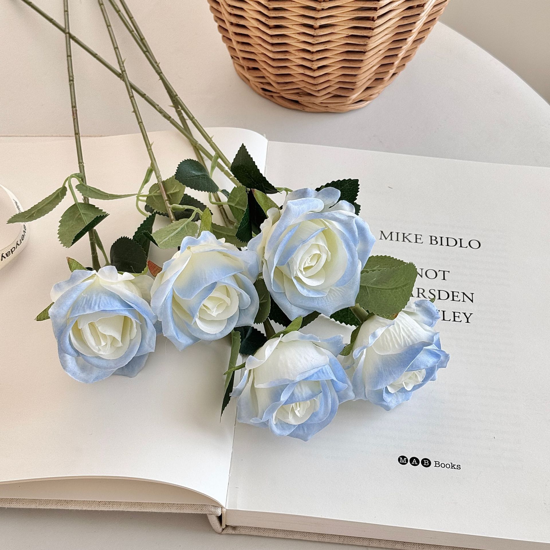 Flor de rosa de simulación individual Día de San Valentín decoración de boda en casa pared de flores flor artificial flor falsa fábrica de flores artificiales al por mayor