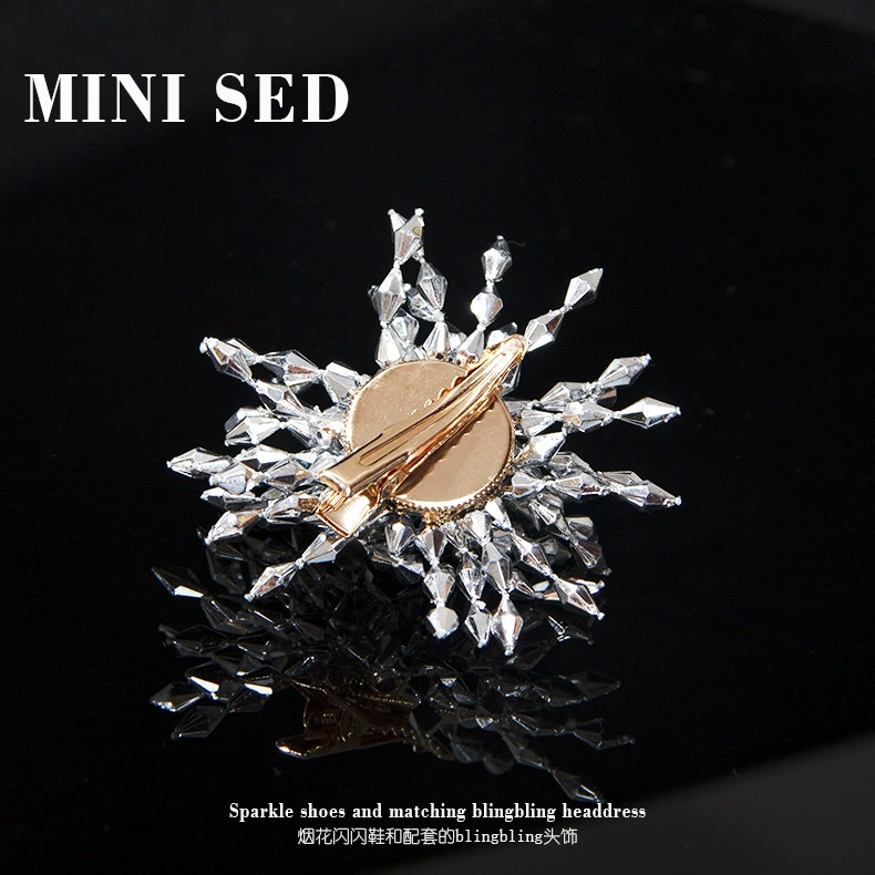 Сверкающие ботинки принцессы, соответствующие головные уборы, заколки для волос, фейерверк blingbling, заколки для волос, серебряные бусы, трансграничные аксессуары высокого класса