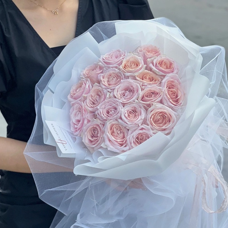 Hilo de hadas Hilo de malla ins Hilo de encaje de color sólido hecho a mano Material de embalaje de flores Hilo de hadas Paquete de ramo