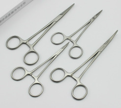 진펑 적색광 지혈 겸자 (125cm 곡선 팁)----1 줌