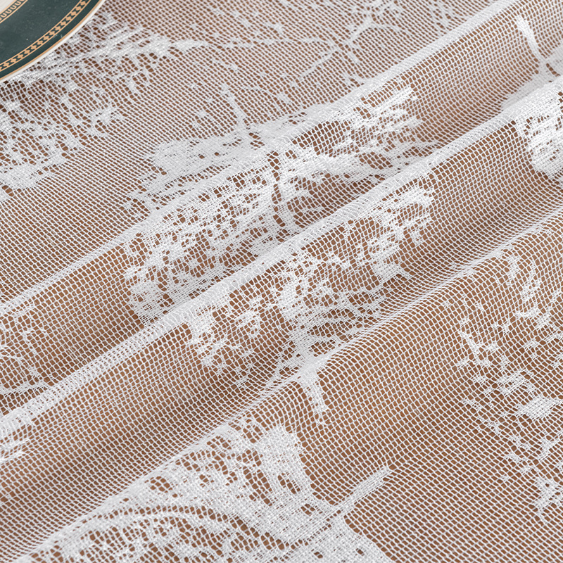 Francés sólido Jacquard hojas de otoño rectangular encaje comedor toallas de mesa antideslizante a prueba de polvo