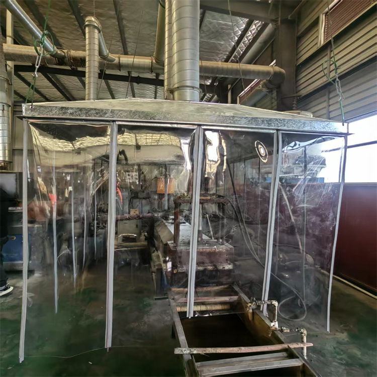 Special transparent leather curtain for flue gas collection PVC whole roll leather curtain environmental protection equipment dust collection hood soft curtain