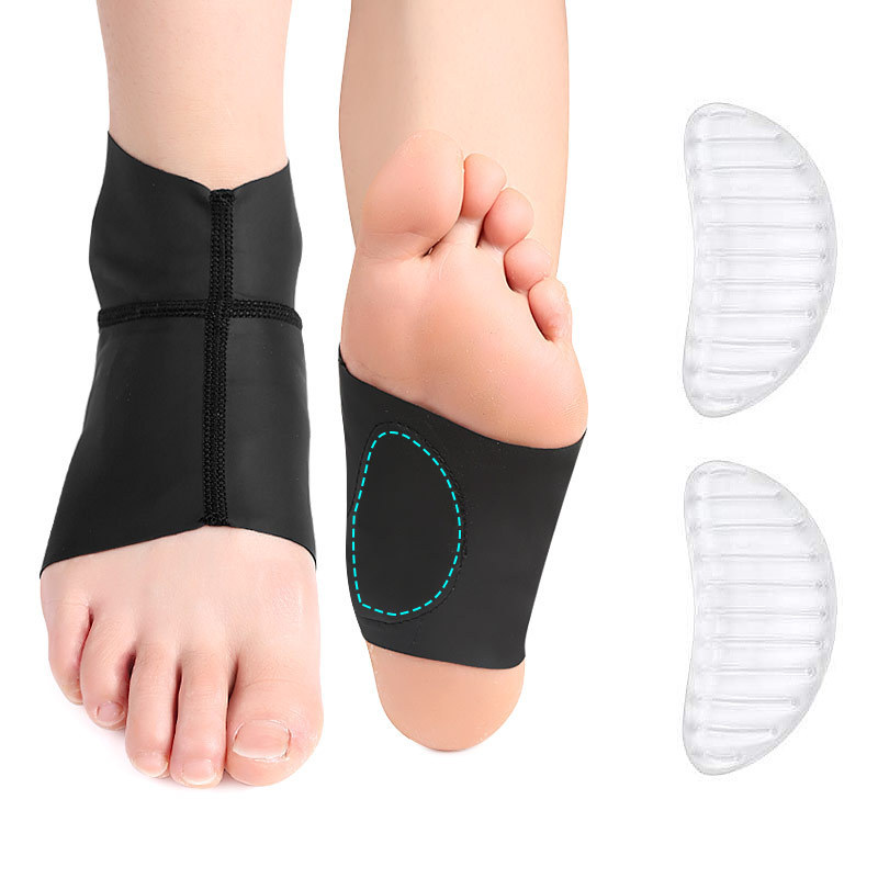 Flat Foot Socks Breathable Foot Arch Cover Foot Arch Ankle Protectors Men's and Women's Support Foot Compression Orthopedic Foot Pad free size None