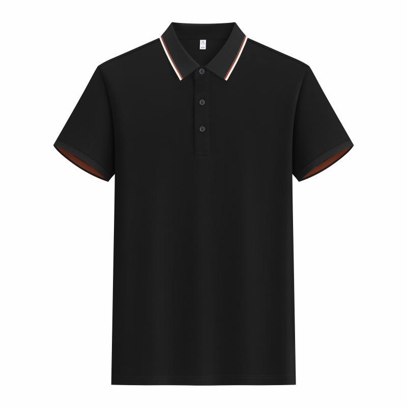 210G Lycell seda solapa polo camisa de mangas cortas impresión personalizada camisa publicitaria ropa de trabajo de hombres y mujeres