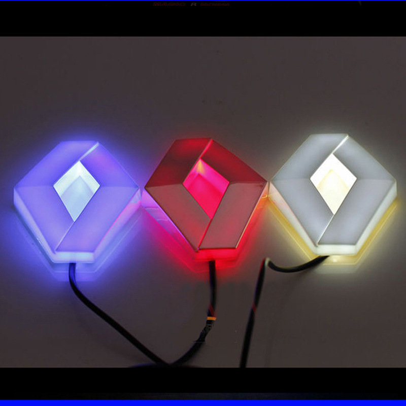 Aplicable a Renault logotipo luminoso Renault megana estilo langke Leao luz fría luz luminosa logotipo del coche generación de luz