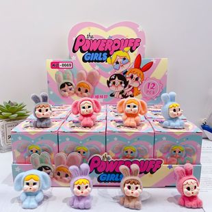 New Cartoon Flocked Crying Baby Figure Blind Box High-Looking Cute Mini Doll Desktop Ornament Model