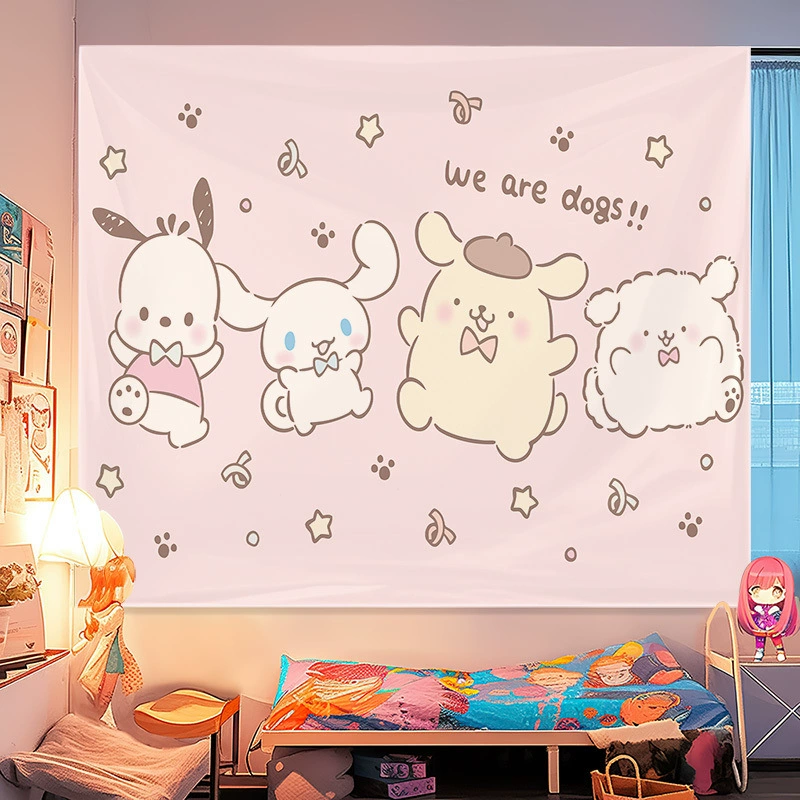 Постельное полотно Санрио Мели для стены hellokitty аренда дома декоративная тёплая романтическая подложка настенное полотнище