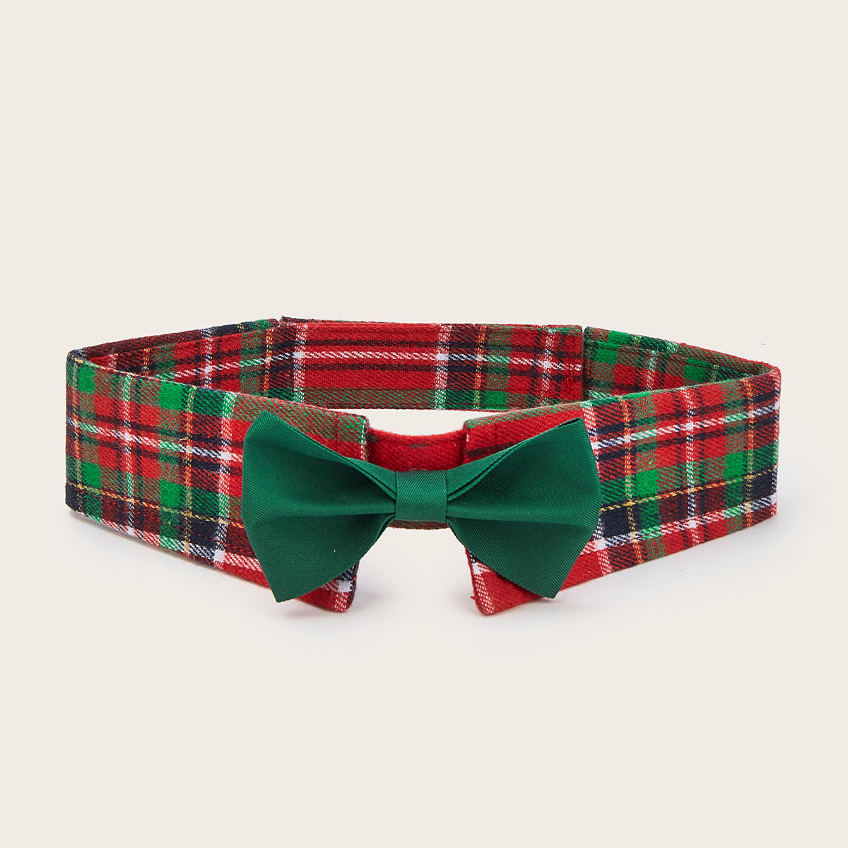 Fabricantes de nuevos productos transfronterizos en stock de rejilla de Navidad corbata de mascotas velcro ajustable accesorios de mascotas arco