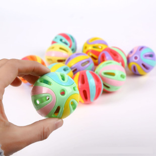 50mm Bell Children's Toys Colorful Pet Cat Toys Colorful Assembled Hand-made Bell Small Gift Award Toys