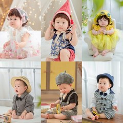 新しい百日の赤ちゃんのかわいい写真は簡単に撮影します。