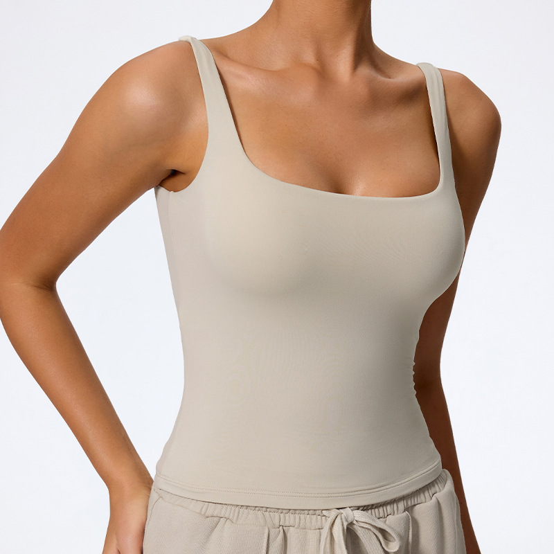 Xijia Europa y los Estados Unidos chalecos de yoga ajustados de secado rápido ropa de fitness exterior con ropa interior deportiva de espalda hermosa 307 image 5