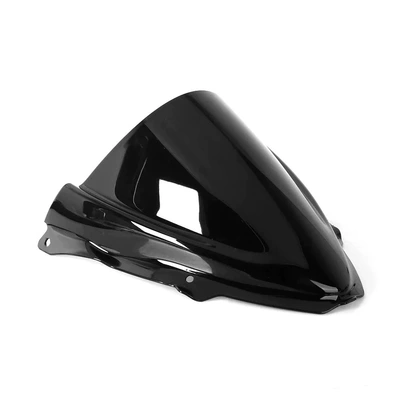 Kawasaki Ninja ZX-6R 2024 front windshield windshield motorcycle modification accessories in stock (Motosiklet ləvazimatları və aksesuarları) - kawasaki-ninja-zx-6r-2024-front-windshield-black-no-wind-guide-hole