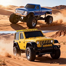 跨境新品1:36全比例多功能遥控玩具四驱RC大脚攀爬模型玩具越野车