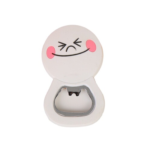 Factory produced custom cartoon PVC fridge magnets beer bottle opener bottle opener PVC soft rubber bottle opener