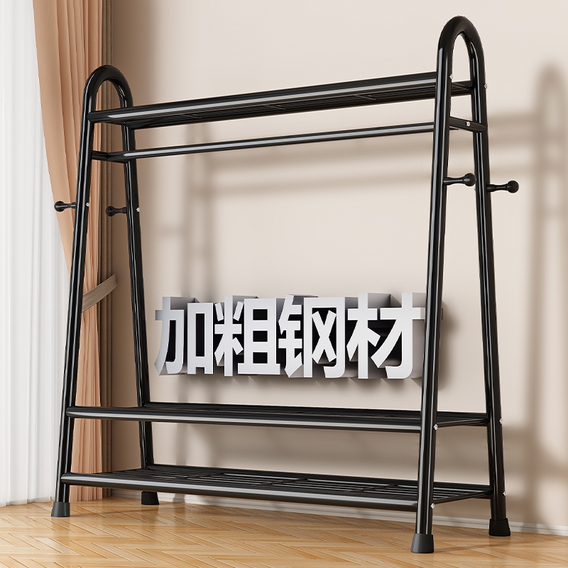Clothes Drying Rack, Floor-Standing Bedroom Coat Rack, Household Clothes Hanging Rack, Simple Balcony Indoor Clothes Drying Rack