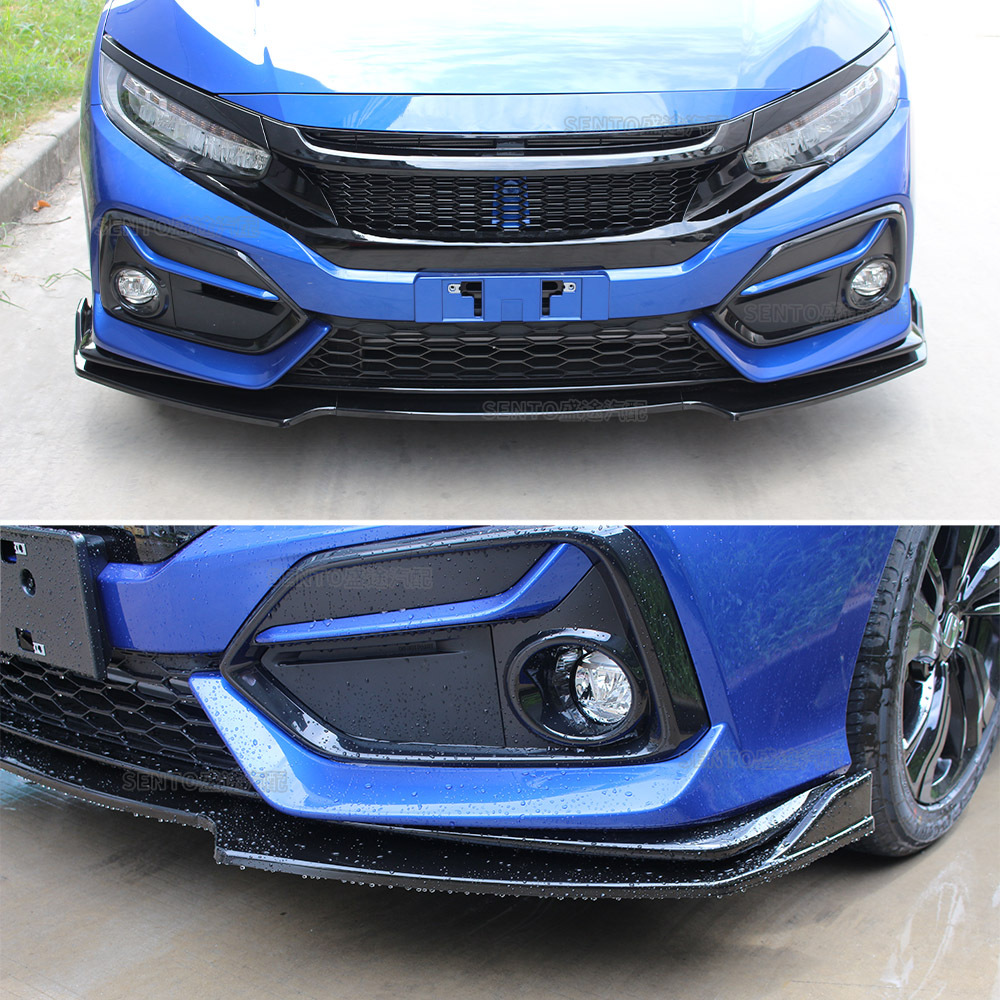 Suitable for 2016-2020 Honda Civic 10 Tenth Generation Hatchback Edition Modified Front Shovel Front Bumper Front Lip Lower Lip
