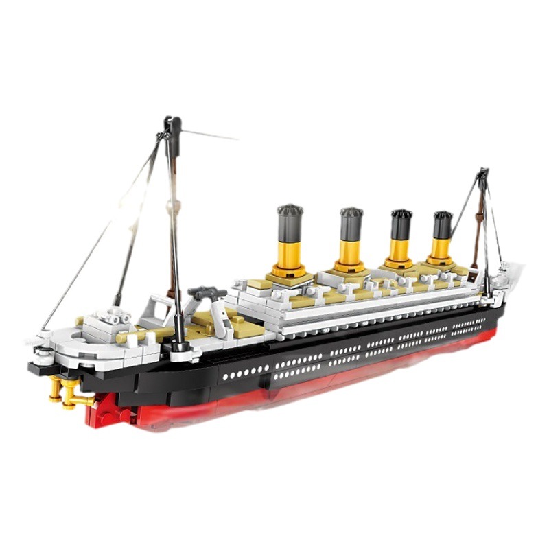 KaiZhi 87028-29 Bloques de Construcción de Partículas Pequeñas del Crucero Titan, Juguete Educativo y Modelo de Exhibición con Minifiguras, Famoso en Internet