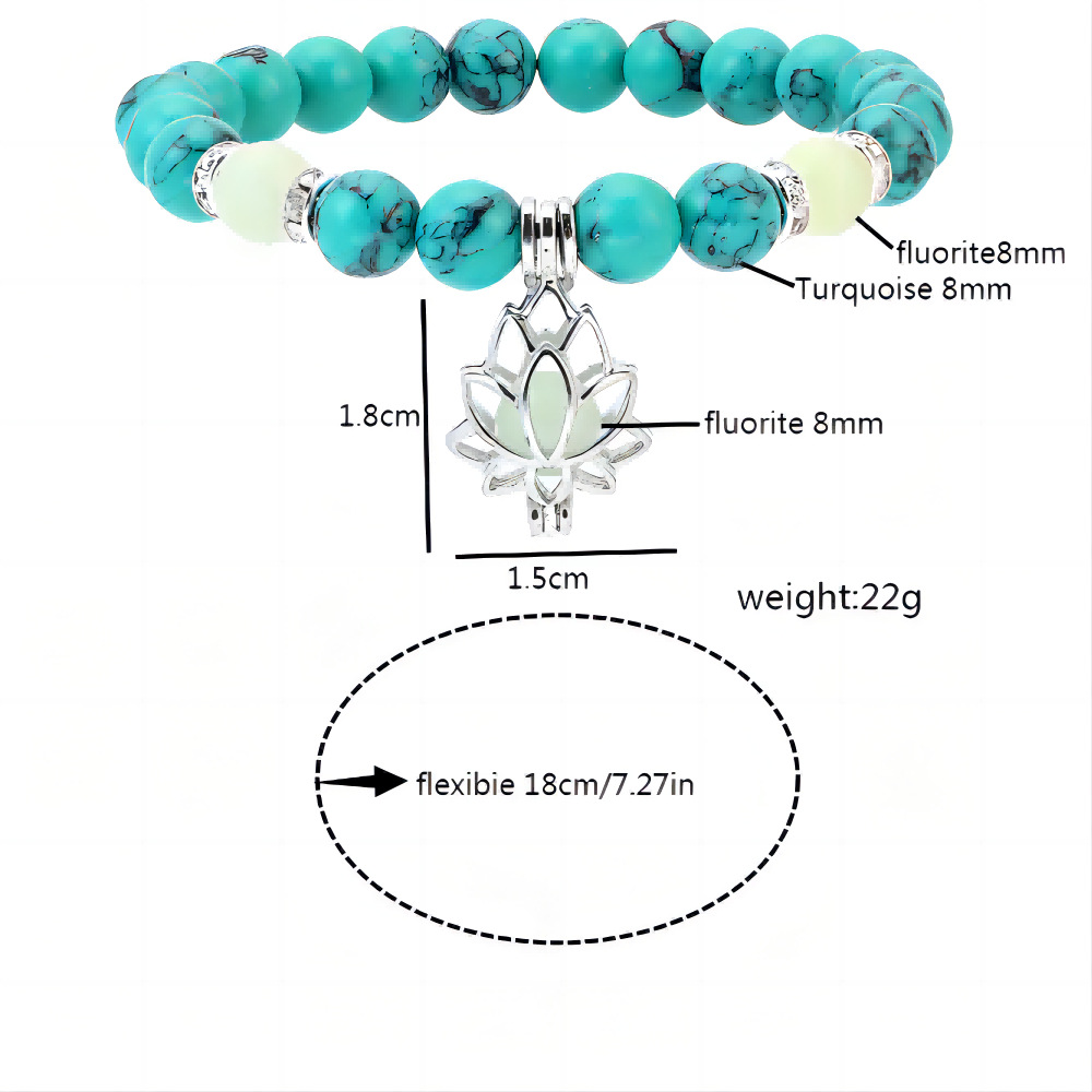 25g Weight Bracelets Classification 1 Piece Quantity Holiday, Daily Occasion Alloy, turquoise Material Flower Pattern Men's Gender Beaded Design Retro Style Retro Flower Alloy Turquoise Beaded Men's Bracelets Men Beaded Bracelets 无
