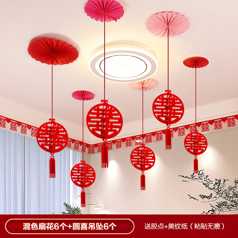 Decoración de la sala de estar para la boda para hombres y mujeres boda para flores colgantes para la habitación