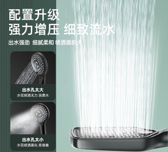 Pressure Boost Shower Head Shower Set High-Pressure Rain Shower Head Household Handheld Shower Bathroom Hot Water Heater