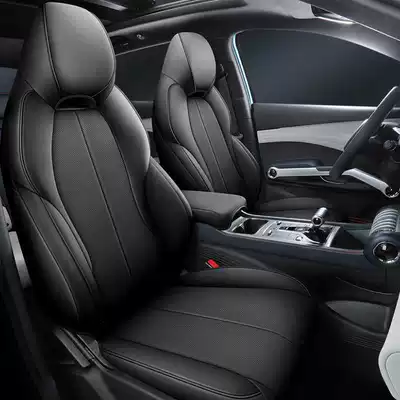 Modelə uyğun (Original) oturacaq örtükləri — Cushion Leather Seat Cover - mysterious-black-standard-edition-note-the-model-year-rear-half-package