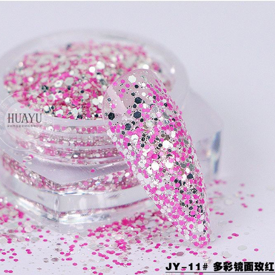 JY-11 # 화려한 거울 로즈 레드