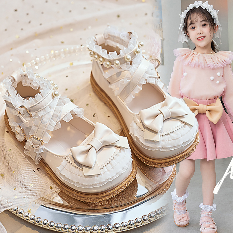 Girls' Lolita Shoes 2025 Spring and Autumn Children's Versatile Little Girls Lightweight Summer Soft Sole Princess Shoes