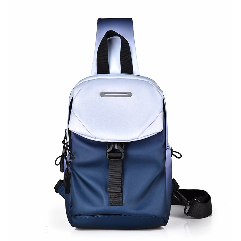 Transfronterizos otoño y invierno nueva gran capacidad de ciclismo al aire libre unisex mochila de pecho mochila de trampolín inclinado bolsa de moda bolsa de ocio