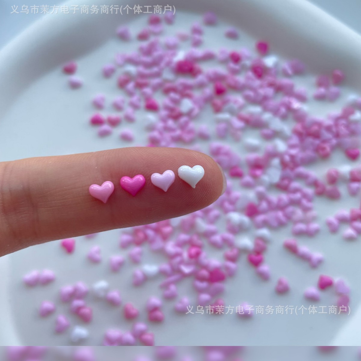 儿童穿戴甲手工美甲马卡龙爱心学生党指甲贴片美甲装饰饰品配件