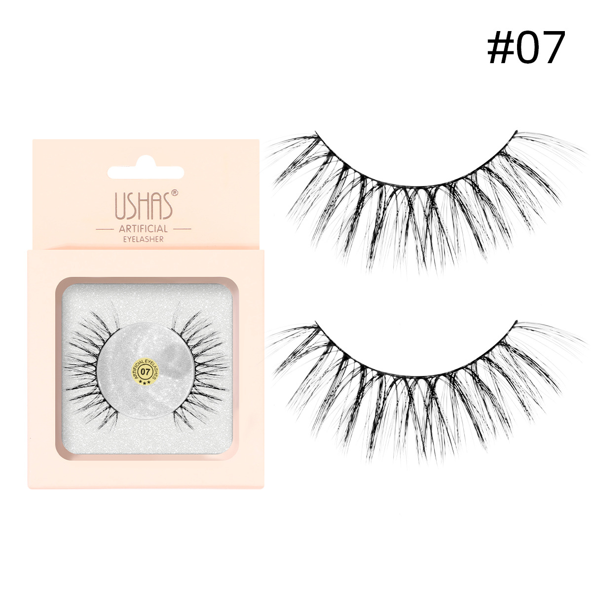 USHAS venta al por mayor pestañas falsas pestañas gruesas delgadas ojos largos pestañas CT210