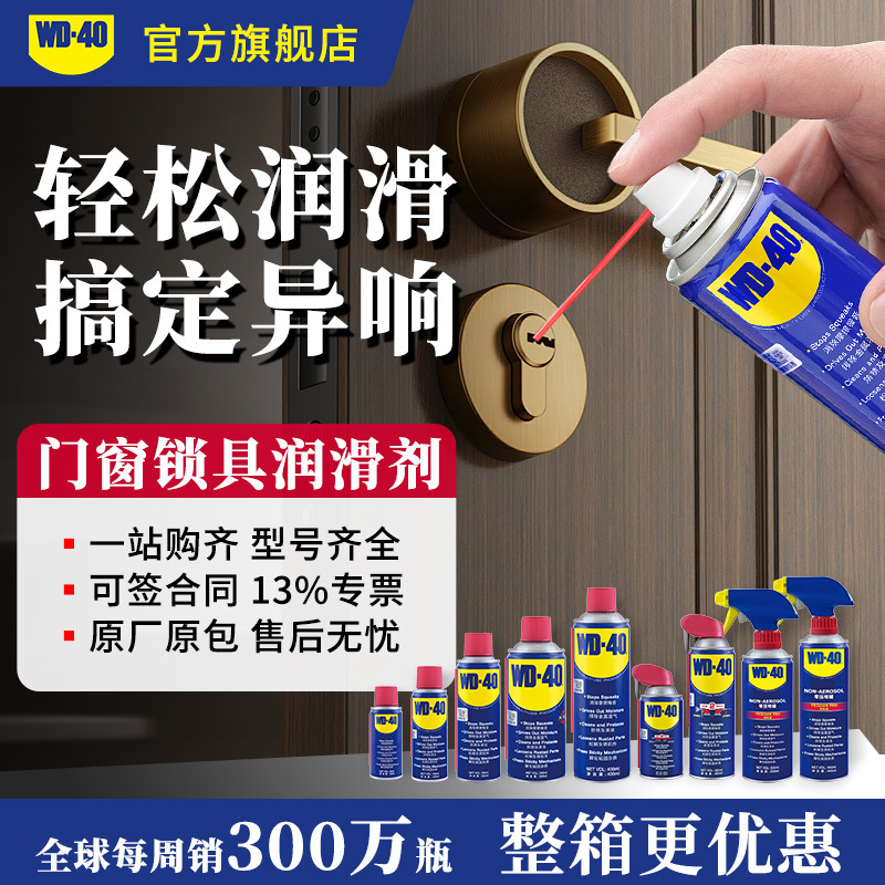 Wd40 Door and Window Lock Lubricant Mechanical Lock Cylinder Keyhole Hinge Door Shaft Sewing Machine Oil Spray Anti-Rust Expert