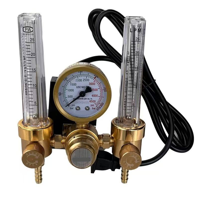 氩气表191高压阀激光焊氩弧焊接减压器电加热二氧化碳双管流量计