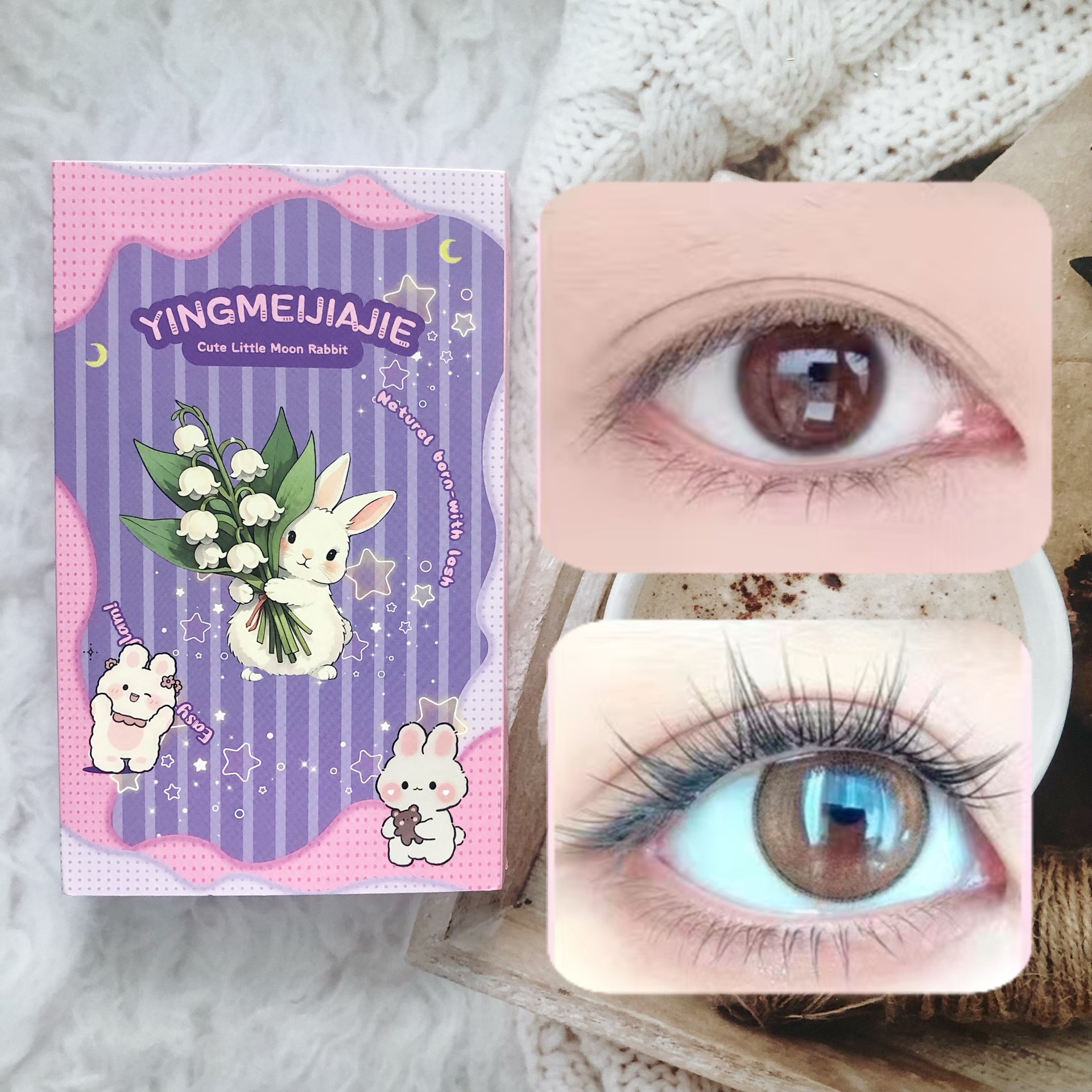 Las pestañas falsas transfronterizas, pestañas de gran capacidad, libros de maquillaje denso, pestañas de caricatura, pestañas falsas sin pegamento de un solo racimo de Europa y América.